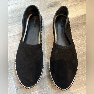 WANT LES ESSENTIELS black suede and velvet espadrilles, size 40